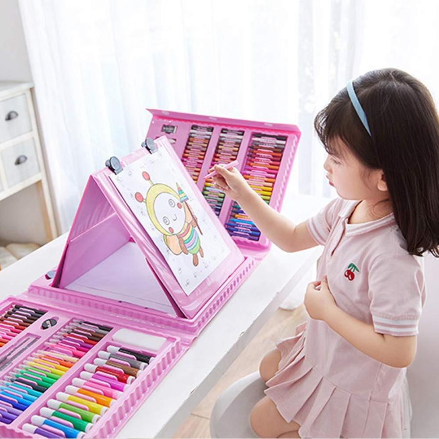 お絵かきセット 色鉛筆 176ピース 絵の具セット 水性色鉛筆 クレヨン