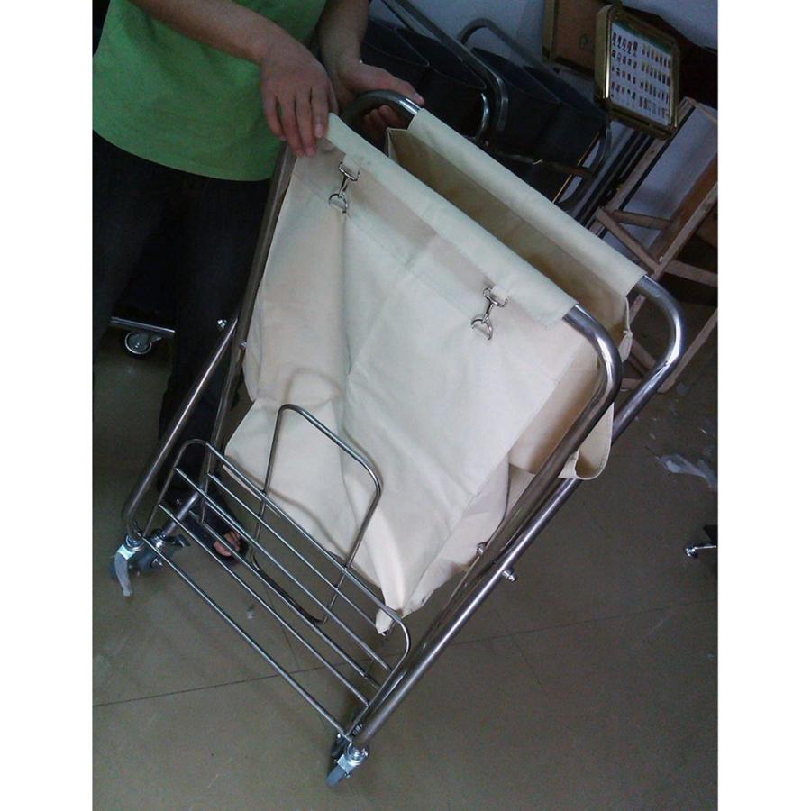 リネンカート 業務用 折りたたみ式ランドリーカート、ホイール付き