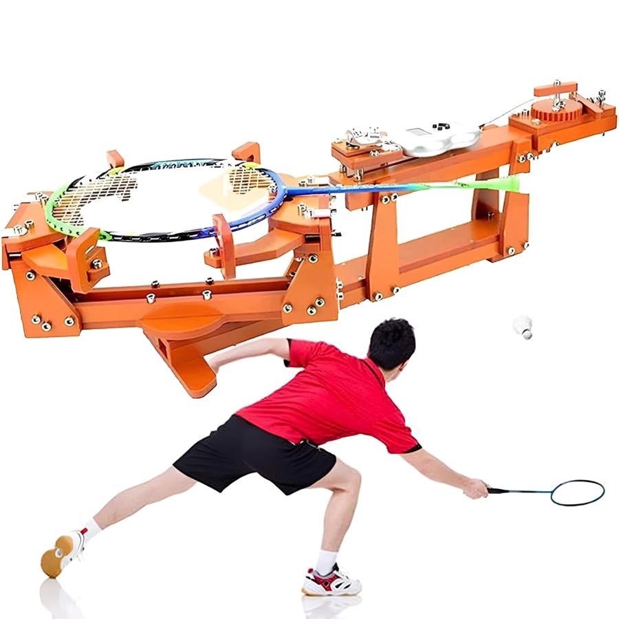 手動ストリングマシン ガット張り機 バドミントン テニス両用 60LB