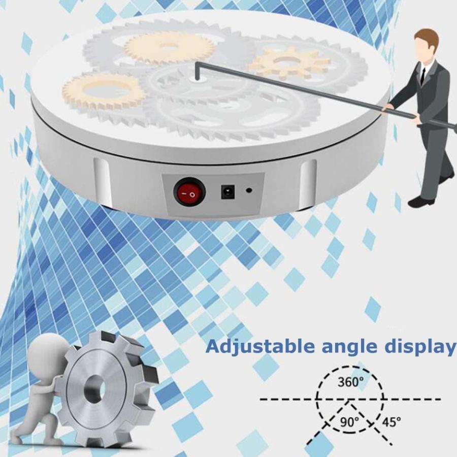 電動回転式ターンテーブルディスプレイスタンド、リモート、60cm