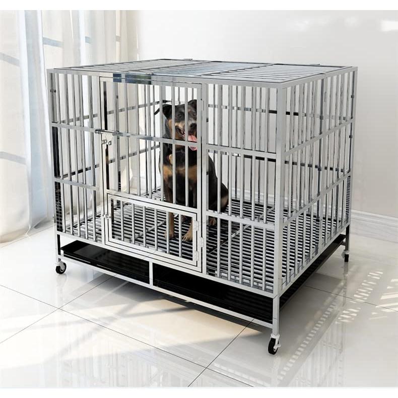 犬用ケージ ペットサークル頑丈なステンレス鋼犬用ケージ 犬小屋 犬用ケージ ペットサークル頑丈なステンレス鋼犬用ケージ 犬小屋