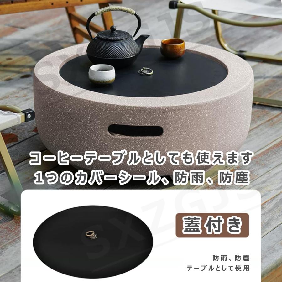 ファイヤーピット テーブル 大型 焚き火台 蓋付き バーベキュー ファイヤーピット テーブル 大型 焚き火台 蓋付き バーベキュー