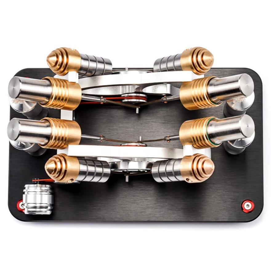 熱風スターリングエンジン、モーター教育電気4シリンダー発電機