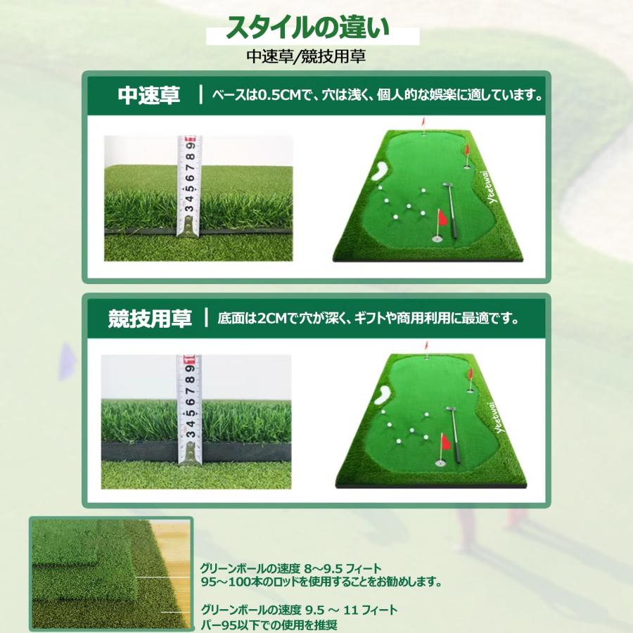 パターマット 大型 ゴルフパッティンググリーン パター練習器具 パター