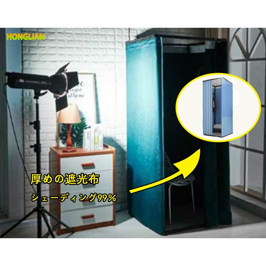 フィッティングルーム 試着室 更衣室 衣料品店 洋服店 着替え 催事場 イベント フィッティングルーム 厚めの遮光布 鋼管/高強度フレーム/組み立てが簡単です フィッティングルーム 衣料品店 広いスペース
