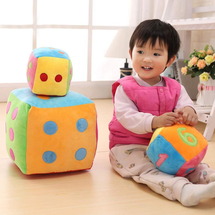 さいころぬいぐるみ 抱き枕 かわいい 子供 数字/点数ダイス カラフル