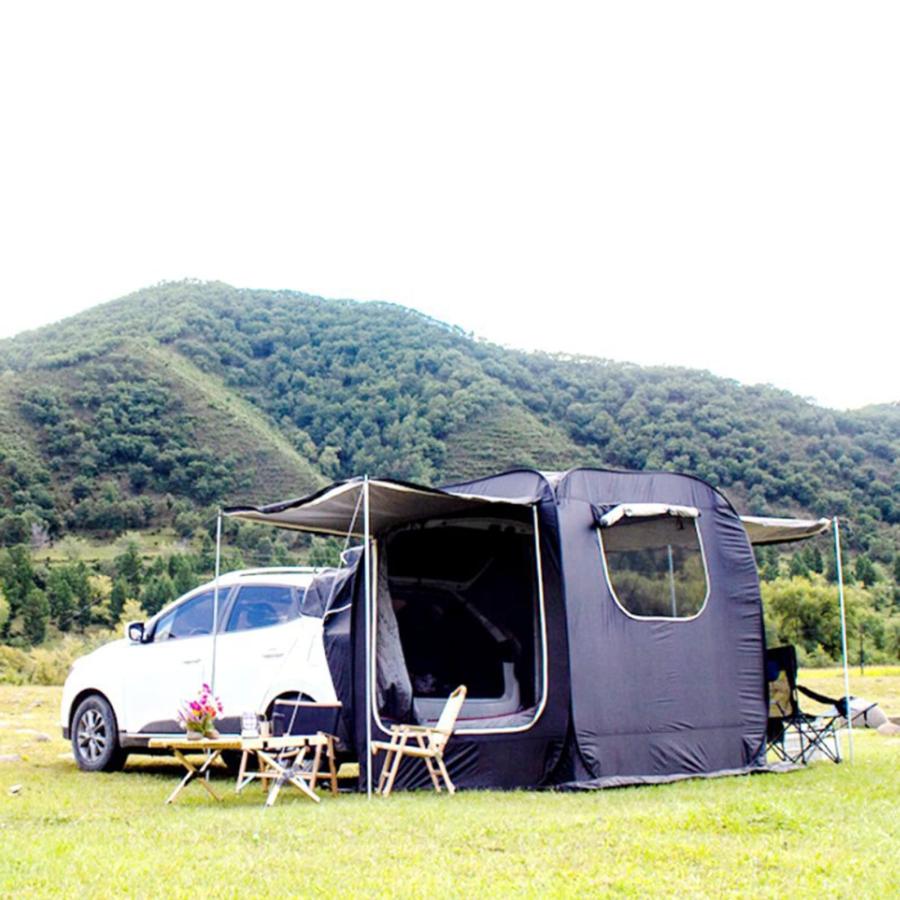 防災対策 テント カーサイドタープ 2024トランクテント車中泊