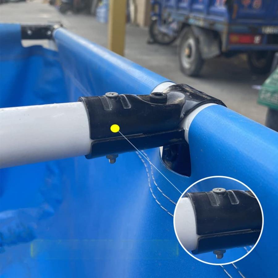 長方形プール アップグレード 大型水槽 立体養魚池 水槽 ホワイトスタンド付き スプライスしやすい、 水を貯めやすい 安全性 魚のいる池 海産物養殖