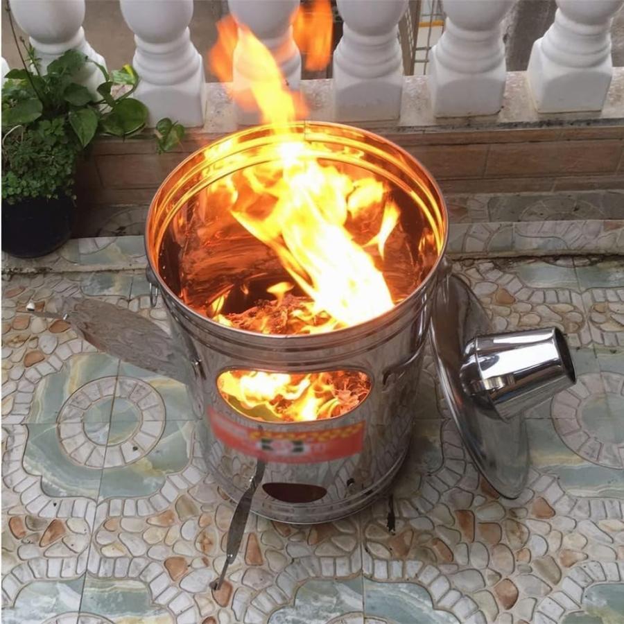 焼却炉 家庭用 無煙 大型耐熱ペイントコート 煙突 無臭 ドラム缶焼却炉