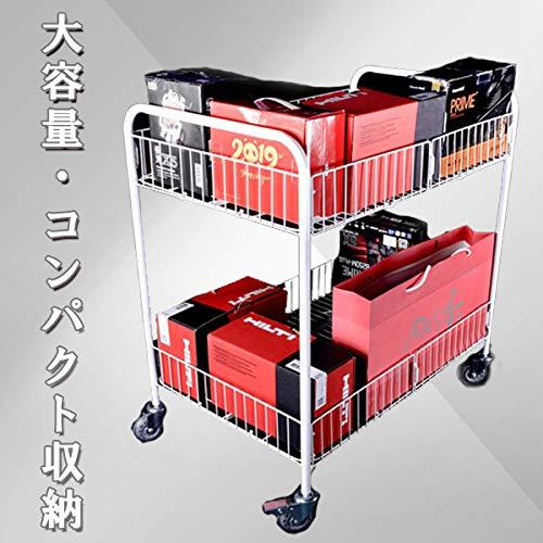 折りたたみ式 大型 ワゴン 店舗用 業務用 商品陳列 陳列棚 2段