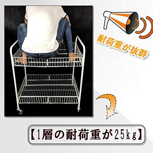 折りたたみ式 大型 ワゴン 店舗用 業務用 商品陳列 陳列棚 2段