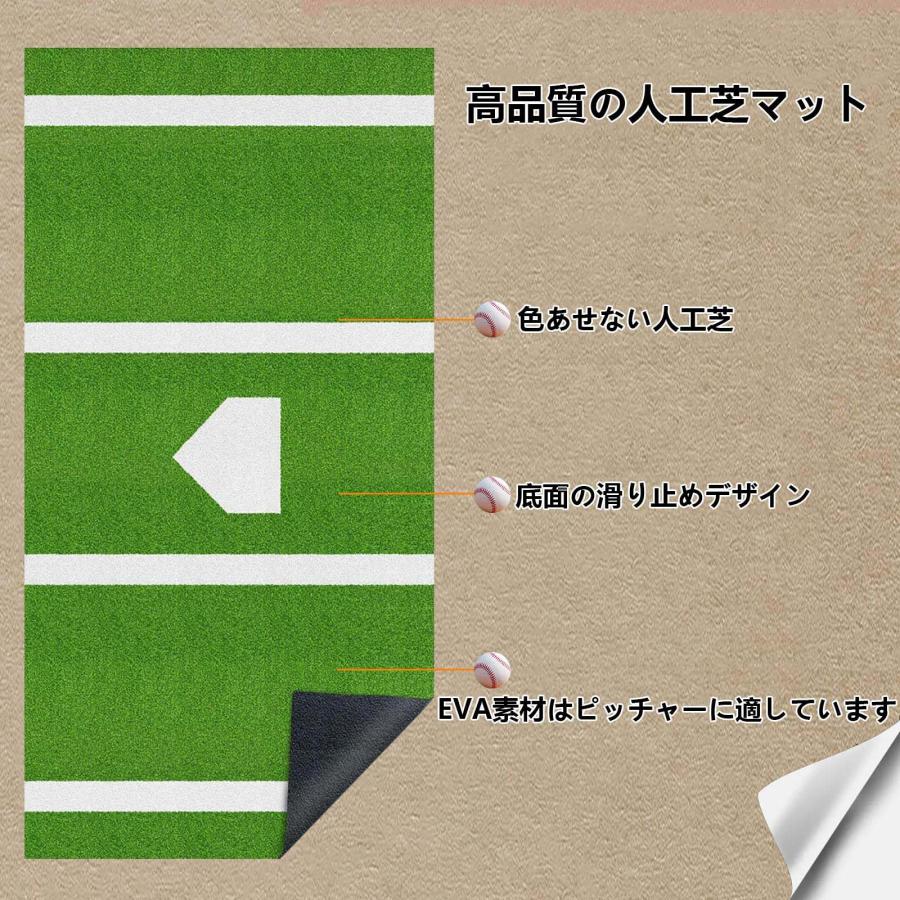 ポータブル野球バッティングマット、野球練習マット、滑り止め、色あせ 