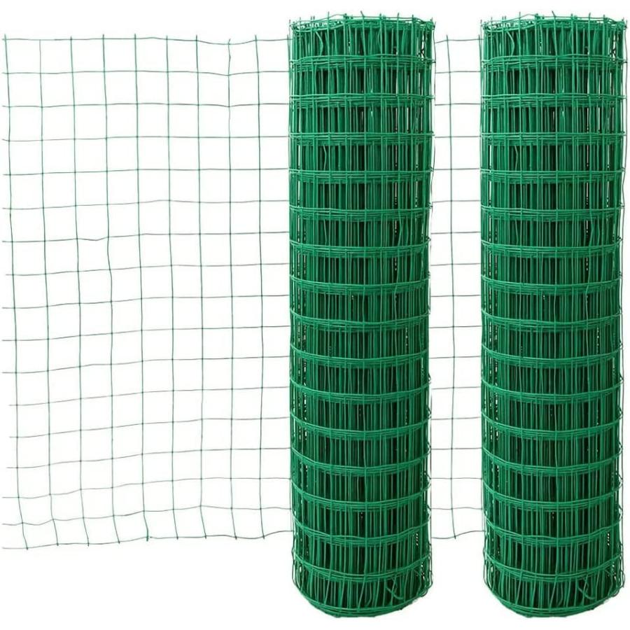 金網フェンス、1.2M x 30M防錆処理+PVC加工6CMメッシュサイズ3MM