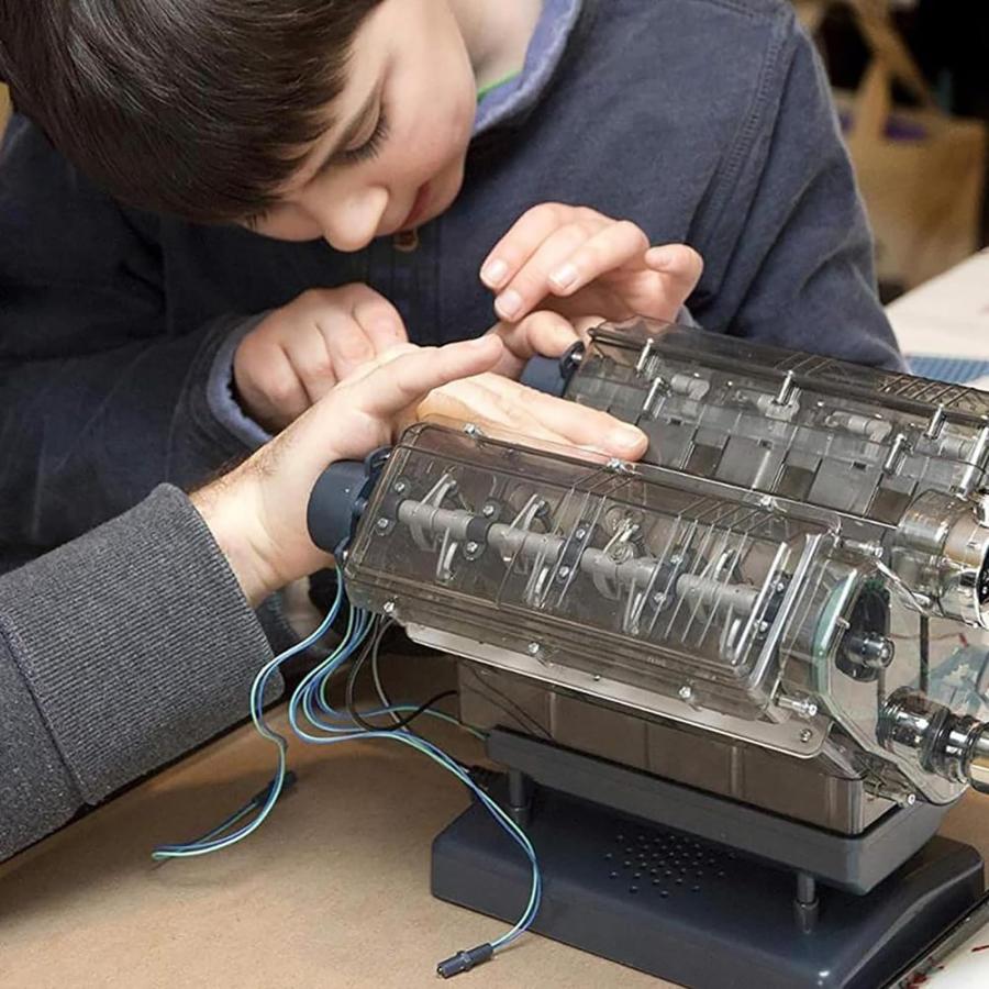 V8 エンジンモデルキット、カーエンジンモデル組み立てモデル