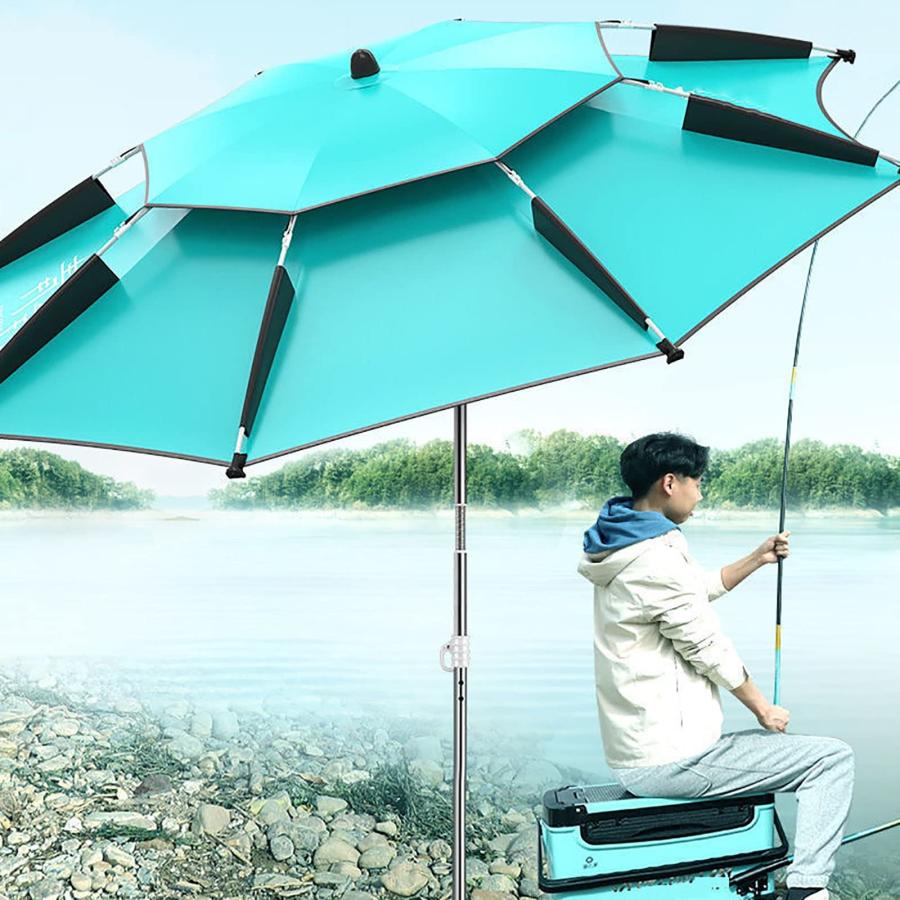 ガーデンパラソル 耐強風 パラソル 簡単設置 ビーチパラソル 熱中症