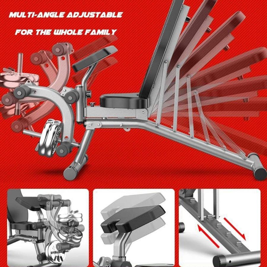 折りたたみ式90°シットアップ調整可能な傾斜折りたたみ式ベンチ