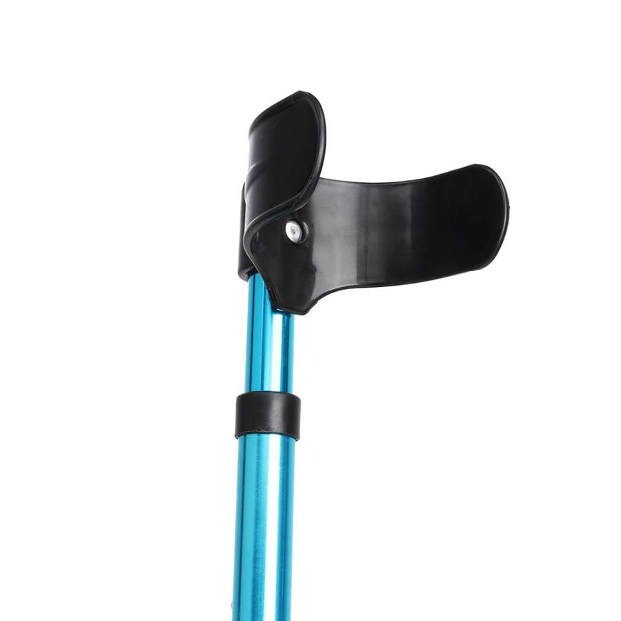 調節可能な杖、アルミ製高さ調節可能 (45 で - 33)、前腕の肘脇の下松葉杖伸縮ブルー折りたたみ杖 1Pcs｜xixi68｜07