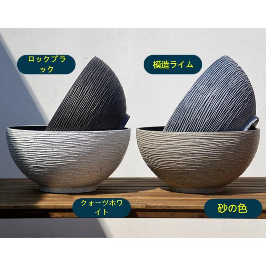 金魚鉢 睡蓮鉢 大型 屋外飼育 メダカ 鉢 プラスチック製の模造石 軽量