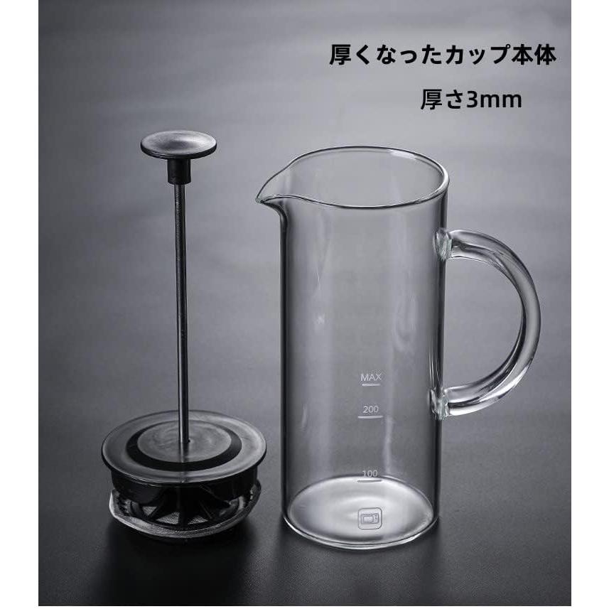 ミルクフォーマー 手動 ふわふわミルク泡立て器ミルク泡立て器手動 プロ ミルクフローサー コーヒーカプチーノ カフェラテ コンパクト プレゼント｜xixi68｜05