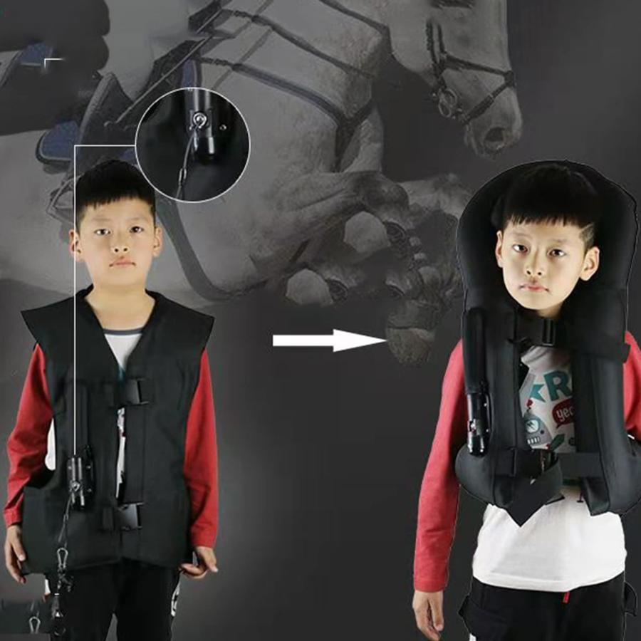 乗馬エアバッグベスト(子供用) 子供用馬術エアバッグベスト 全天候型乗馬用品 子供の馬術、自転車