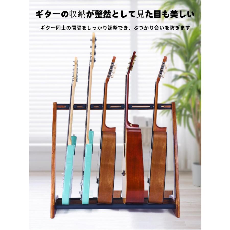無垢材ギタースタンド マルチ ギタースタンド 3本/5本立て ギター