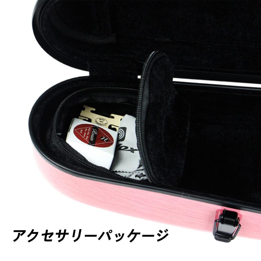 4/4フルサイズバイオリンケース、湿度計内蔵のプロフェッショナル