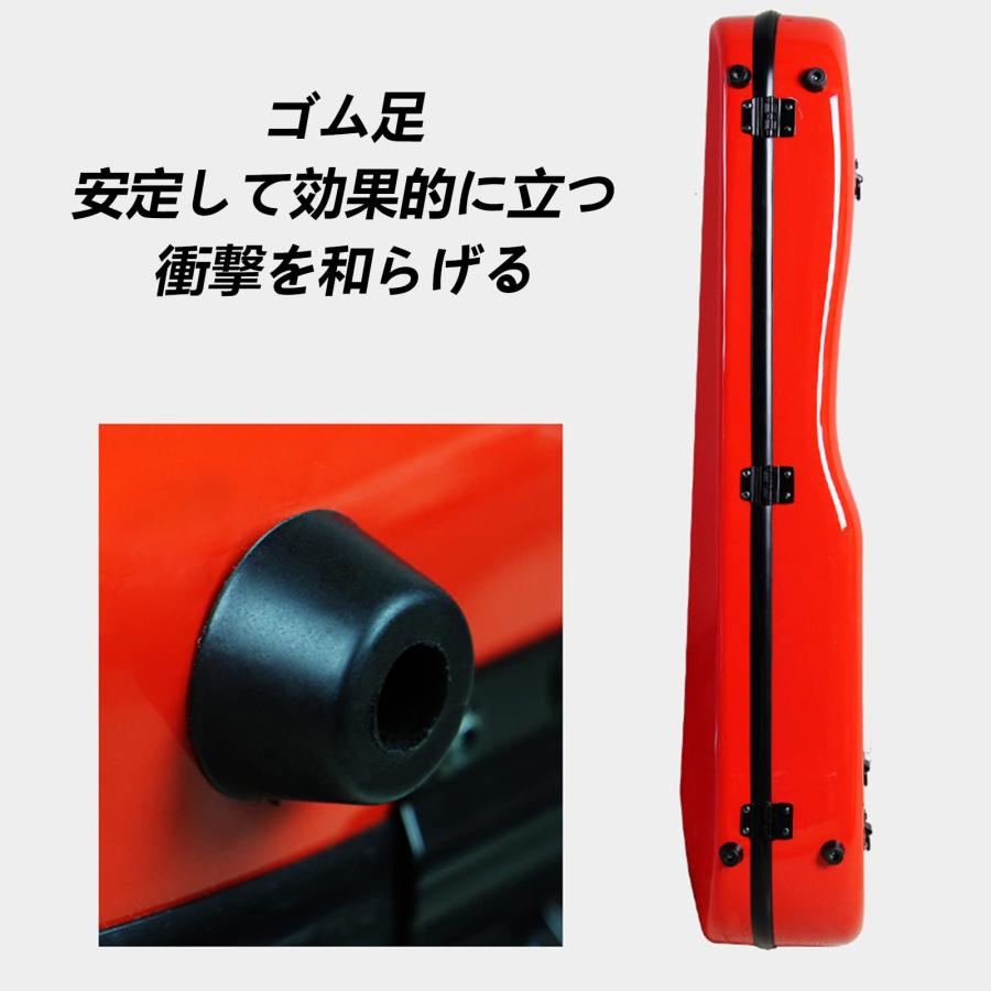 4/4フルサイズバイオリンケース、湿度計内蔵のプロフェッショナル