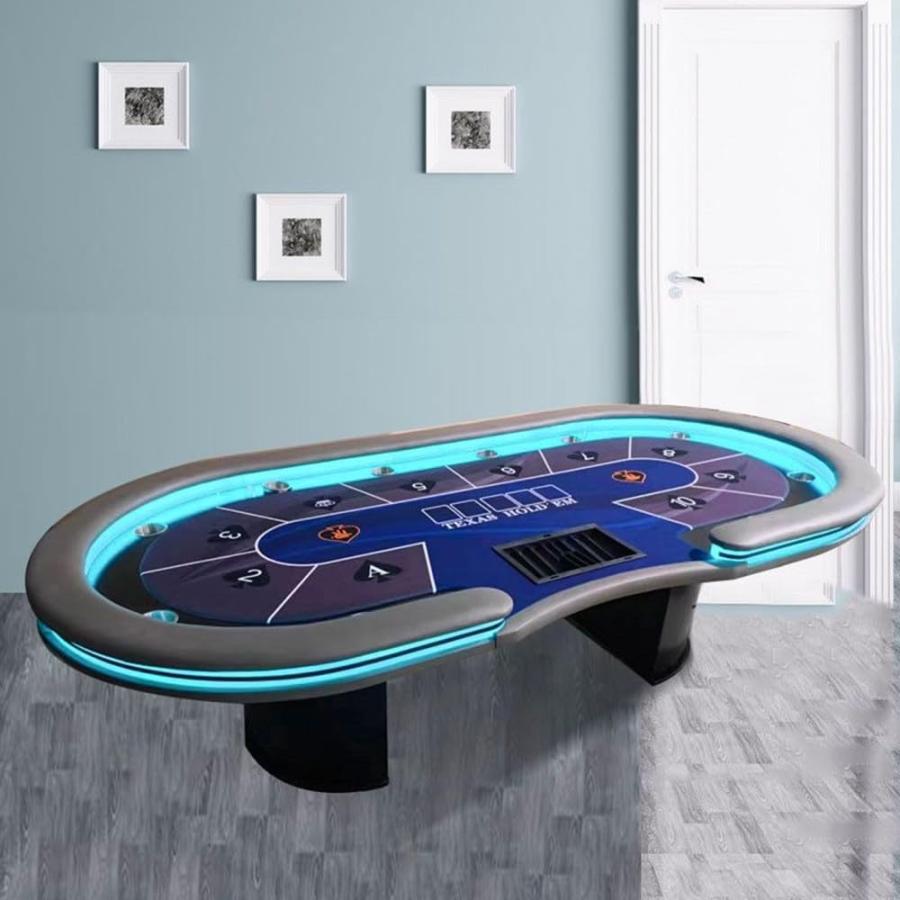 ポーカーテーブル トップ カップホルダー付き カジノ テキサス