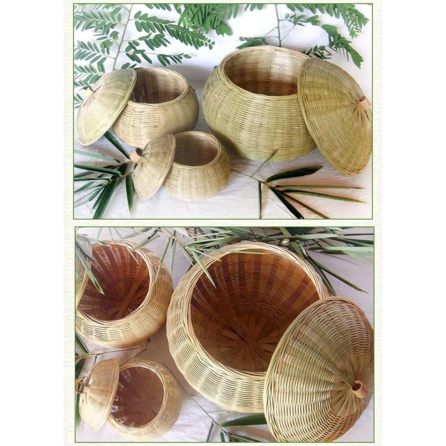 竹籠 竹篭 収納ケース 編まれた 竹製カバー付き 竹編み製品 収納