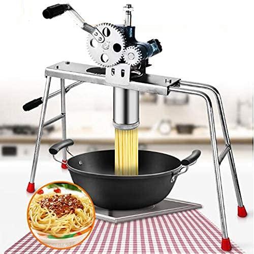 手動パスタメーカー 製麺機 水洗える ステンレス製麺筒 そば/うどん/生