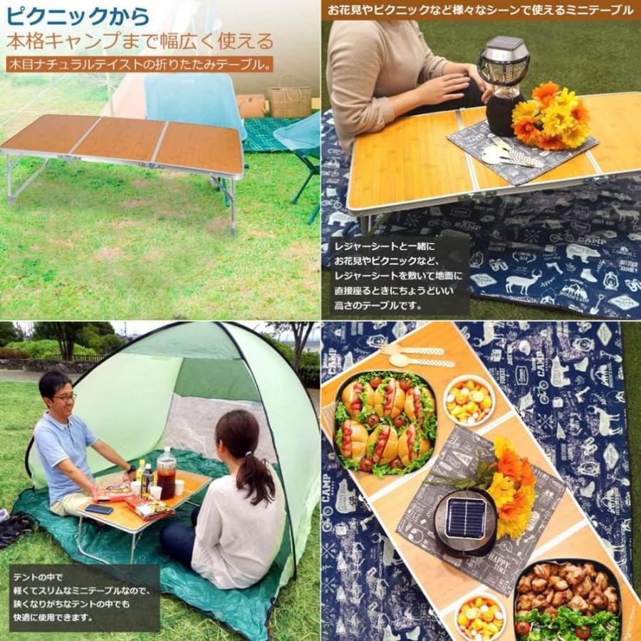 折りたたみテーブル アウトドア ローテーブル ミニテーブル キャンプ