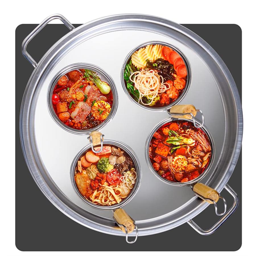 業務用?店舗用 そば鍋 麺料理鍋セット ステンレスザル付 ストック鍋 