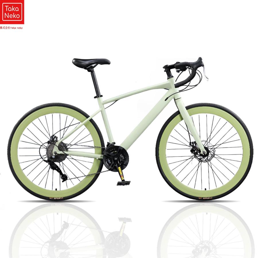 自転車 ロードバイク 700c 700×28c 24段変速MTB 高炭素鋼フレーム 前後