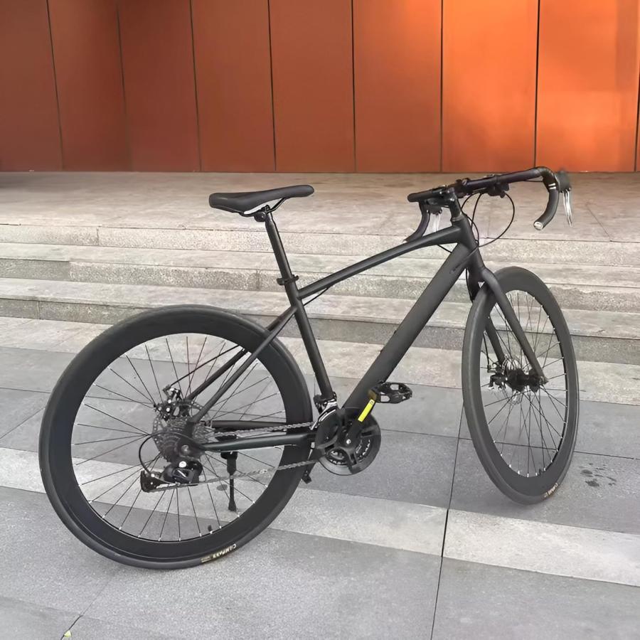 自転車 ロードバイク 700c 700×28c 24段変速MTB 高炭素鋼フレーム 前後