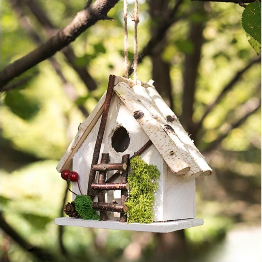 木製多機能鳥の巣箱@qzzz 野鳥 巣箱 屋外 スズメ 野鳥観察 多機能鳥飼育ボックス 鳥の巣