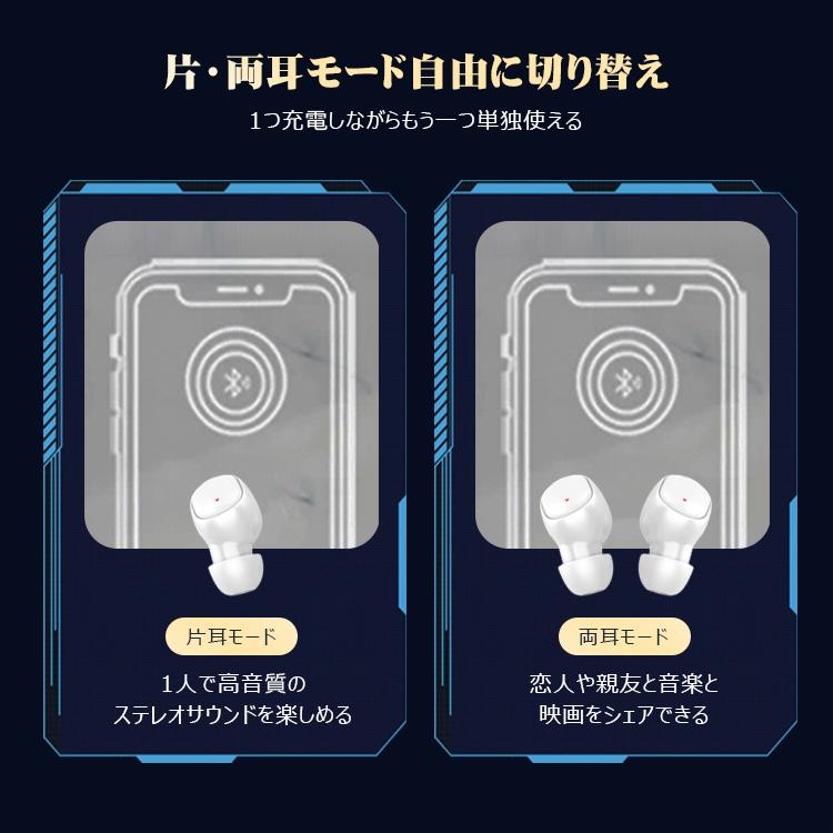 ワイヤレスイヤホン Bluetooth ブルートゥース イヤホン 左右 ワイヤレスイヤホン Bluetooth ブルートゥース イヤホン 左右