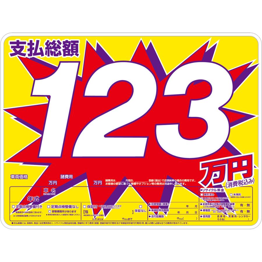 プライスボード 5枚セット 数字20枚(0〜9各2枚)付 スチール製 ボード 
