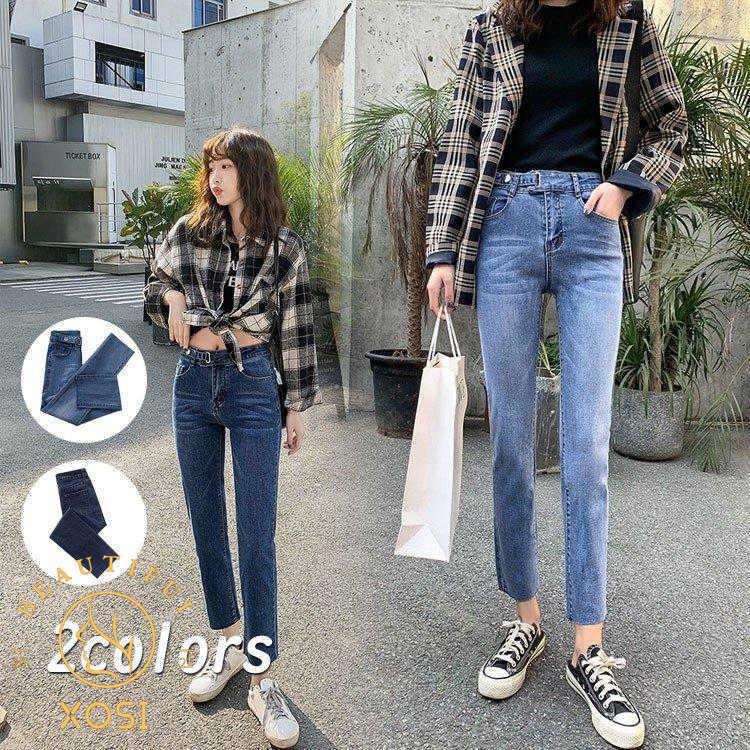 ジーンズ レディース 春 夏 ズボン ロングパンツ ボトムス コーデ デニムパンツ 長ズボン ロングパンツ ジーンズ ジーパン Gパン スリム 大人 代30代40代50代 0331xo0446 Xosi 通販 Yahoo ショッピング