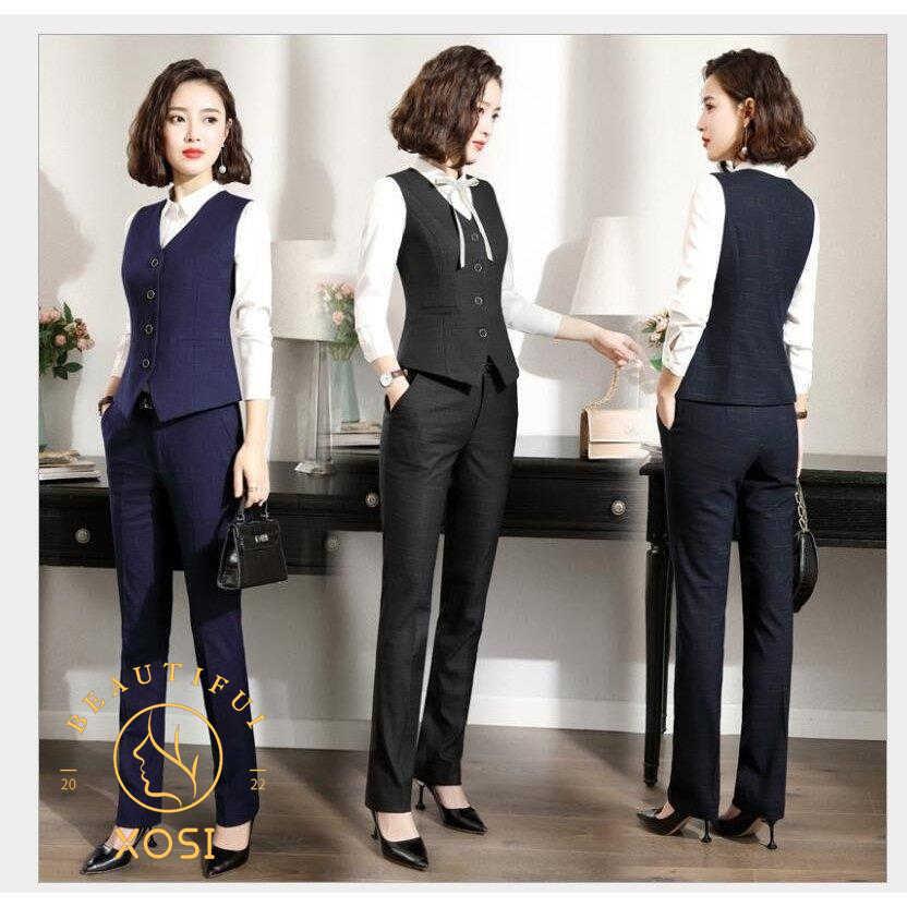 即納 最大半額 ビジネススーツ Ol 制服 細身シルエット フォーマル 事務服 代30代40代 チェック柄 パンツセット スーツセット レディース4点セット 入学式 通勤 卒業式 その他スーツ フォーマル サイズ 2xl Binghamtonhots Com
