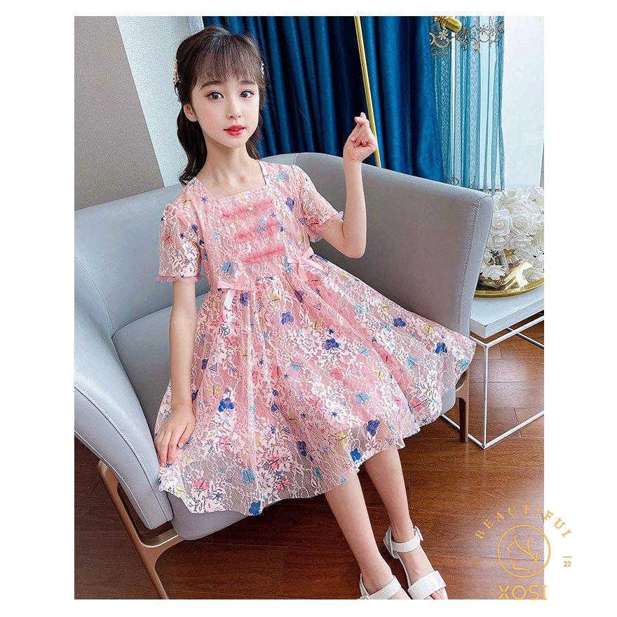 子供服 ワンピース 160 韓国子供服 キッズ 女の子 半袖 ワンピース 綿 春夏 子供ドレス 結婚式 誕生日 七五三 お姫様 ベビー服 おしゃれ 可愛い 新作|xosi|19