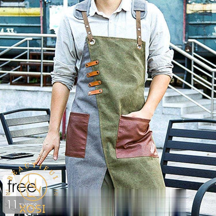 エプロン ワークエプロン ガーデニングエプロン 大きいサイズ おしゃれ カフェエプロン 作業服 作業着 レディース メンズ