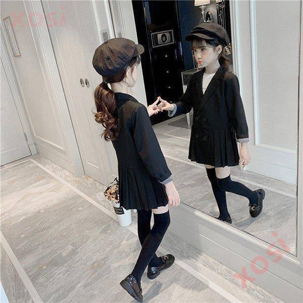 子供服 ワンピース 長袖 秋冬 女の子 キッズワンピース フォーマル アウター チュニック 子供ドレス ジュニア ベビー服 女児 おしゃれ 可愛い 新品 150cm 160cm 21年レディースファッション福袋特集