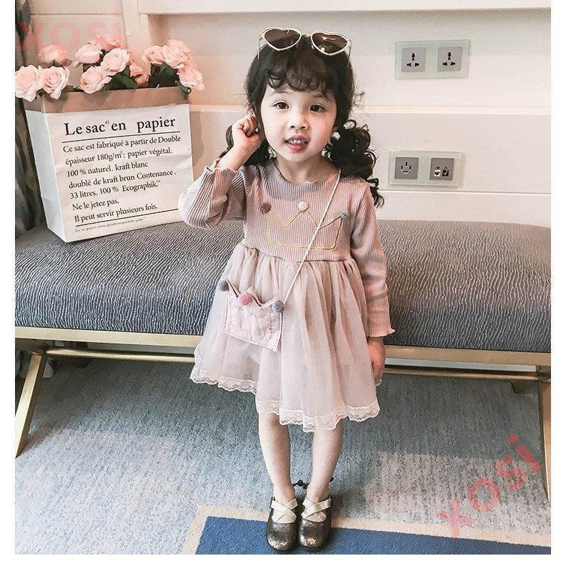 韓国子供服 ワンピース フォーマル キッズドレス チュールワンピース 長袖 リボン Kids Dress 上下セット チュールスカート 子供ドレス 1kdm307 Xosi 通販 Yahoo ショッピング