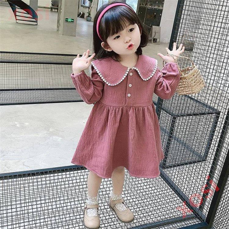 子供服 ワンピース ピンク 韓国子供服 キッズ 女の子 長袖ワンピース レース 冬服 子供ドレス Dress 子ども服 ベビー服 お姫様 おしゃれ 可愛い カジュアル 新品 72 以上節約