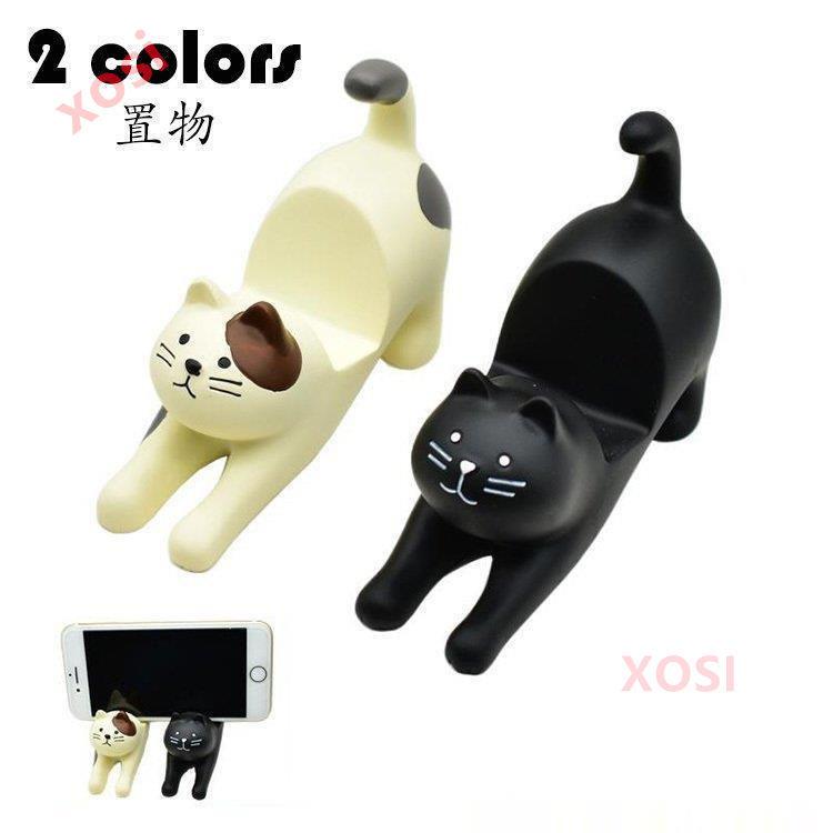 キャットの置物 猫 動物 オーナメント かわいい 携帯スタンド おしゃれ インテリア 装飾 お洒落 卓上置物 事務室 置き物 雑貨 装飾品 小物 癒し プレゼント 2色 1sn386 Xosi 通販 Yahoo ショッピング