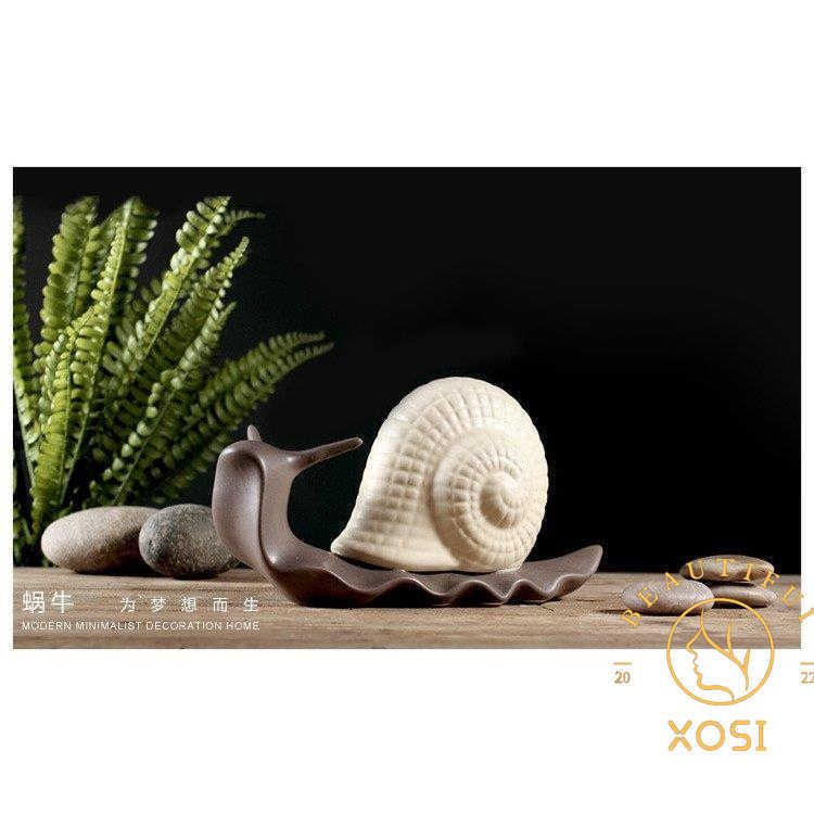 カタツムリ オブジェ おしゃれ エスカルゴ ガラス工芸 デコレーション 北欧スタイル 置物 装飾品 飾り が大特価 エスカルゴ
