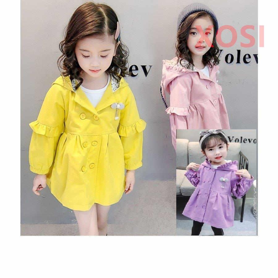 子供服 キッズ フリル とうさみみが可愛い フード付きコート 3色 ピンク イエロー パープル 可愛い おしゃれ 女の子 90 100 110 1 Et1269 Xosi 通販 Yahoo ショッピング