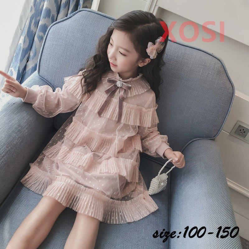 52%OFF!】 韓国子供服 キッズ 長袖レースワンピースアイボリー 100