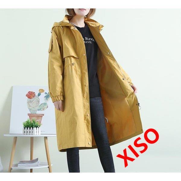 期間限定送料無料 フード付き レディース トレンチコート フード付き レディース トレンチコート ゆったり 秋新作 秋 夏 春 アウター カジュアル オシャレ シンプル 無地 ロング丈 長袖 コート アウター Dagl Tg