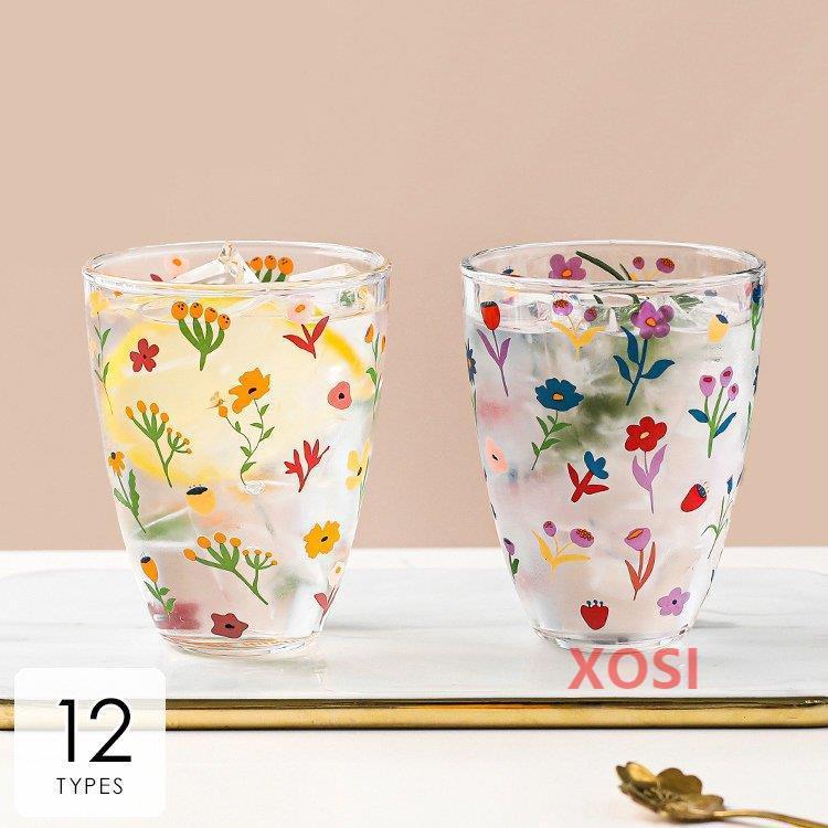 キッチン用品 食器 お茶用品 コップ グラス マグカップ ティーカップ コーヒーカップ 花柄 フルーツ柄 イラスト クリア ピンク Ry228 Xosi 通販 Yahoo ショッピング